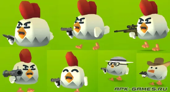 Скриншоты из Chicken Gun на Андроид 1