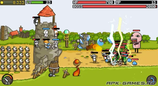 Скриншоты из Grow Castle — Tower Defense на Андроид 2