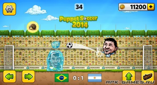 Скриншоты из Puppet soccer 2014 на Андроид 2
