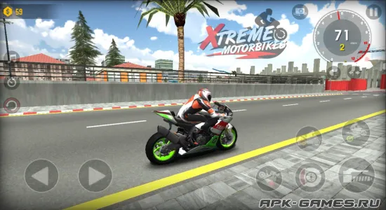 Скриншоты из Xtreme Motorbikes на Андроид 2