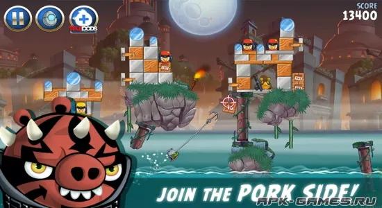 Скриншоты из Angry Birds Star Wars II Free на Андроид 2