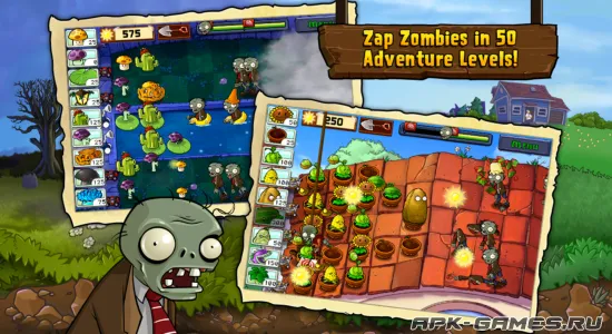 Скриншоты из Plants vs. Zombies на Андроид 2