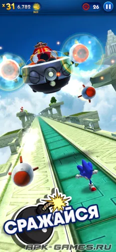 Скриншоты из Sonic Dash на Андроид 3