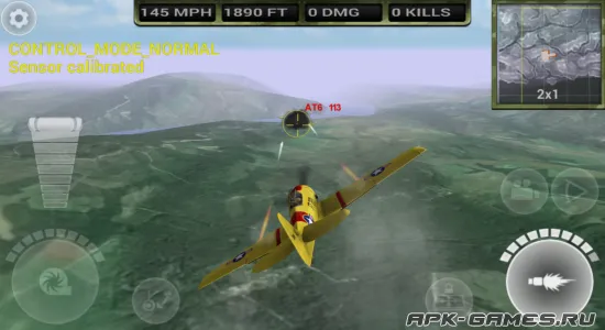 Скриншоты из FighterWing 2 Flight Simulator на Андроид 3