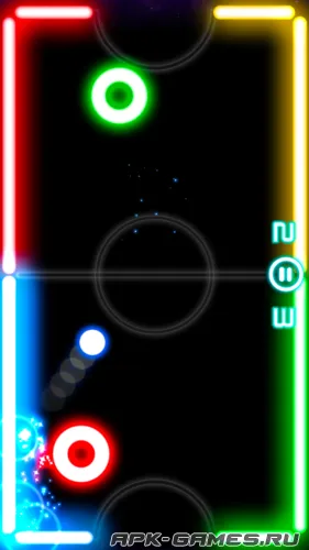 Скриншоты из Glow Hockey на Андроид 1