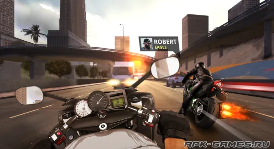 Скриншоты из Мотоцикл: Драг-рейсинг на Андроид 1