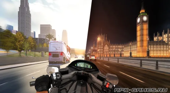 Скриншоты из Мотоцикл: Драг-рейсинг на Андроид 3
