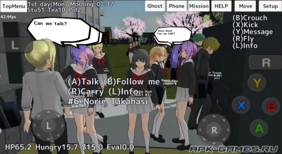 Скриншоты из School Girls Simulator на Андроид 1
