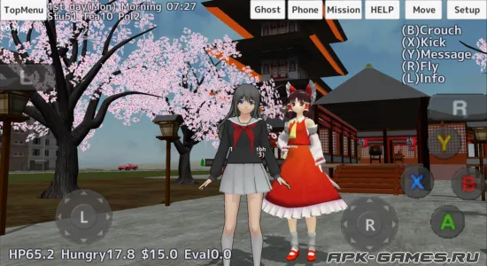 Скриншоты из School Girls Simulator на Андроид 2