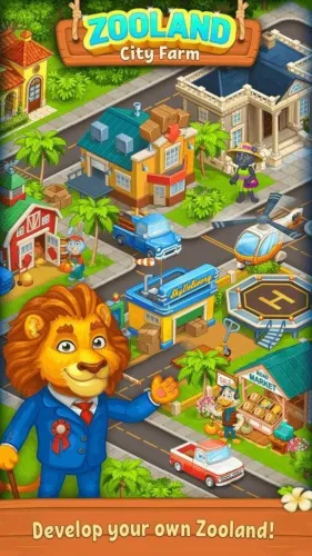 Скриншоты из Farm Zoo: Happy Day in Animal Village and Pet City на Андроид 1