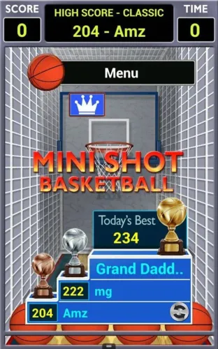 Скриншоты из Mini Shot Basketball на Андроид 1