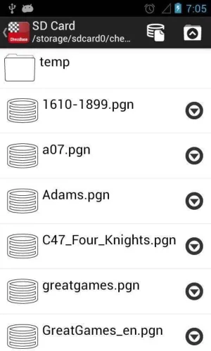 Скриншоты из ChessBase Online на Андроид 2