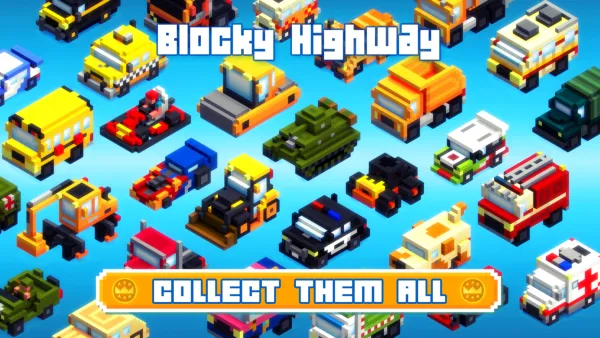Скриншоты из Blocky Highway Traffic Racing на Андроид 3