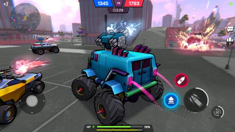 Скриншот №2 Battle Cars - гонки с кучей экшена