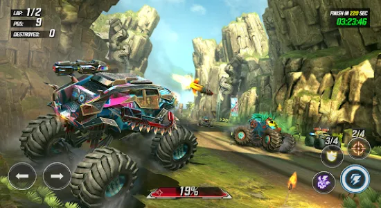 Скриншоты из RACE: Rocket Arena Car Extreme на Андроид 2