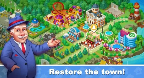 Скриншоты из Town Blast: City Restoration на Андроид 3